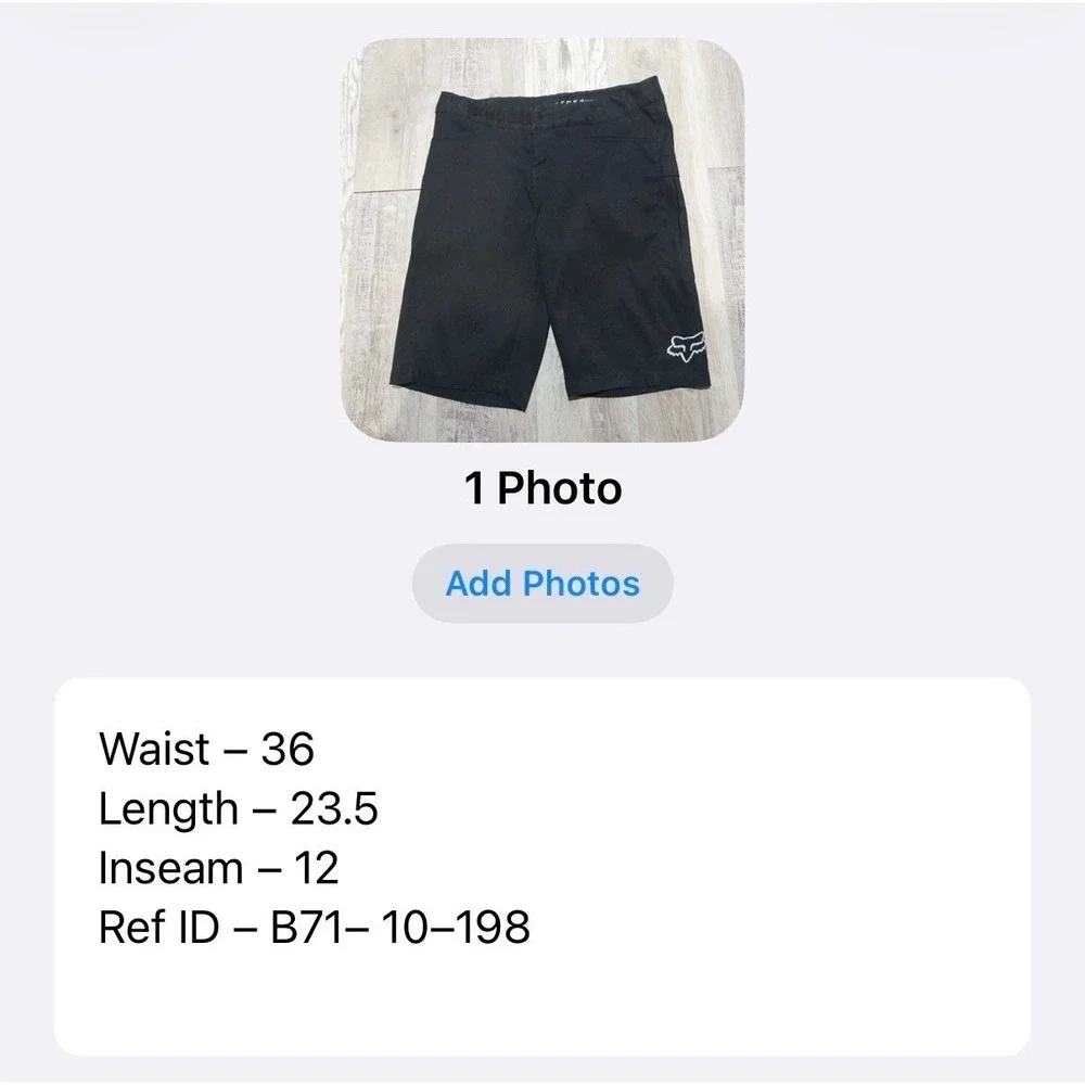 Fox Ranger Running Mountain Bike Shorts Mens 36 Black MTB Cycling Trail - Picture 6 of 6